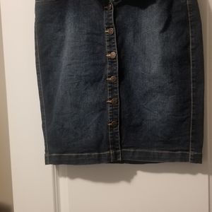 Blue Jean Mini Skirt